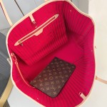 Louis Vuitton Neverfull GM in Damier Ebene with cowhide leather trims and adjustable side straps