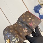 Louis Vuitton Vivienne Winter Holiday Sarah Wallet with Vivienne Button
