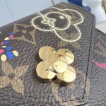 Louis Vuitton Vivienne Winter Holiday Sarah Wallet with Vivienne Button