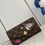 Louis Vuitton Vivienne Winter Holiday Sarah Wallet with Vivienne Button