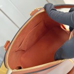 Louis Vuitton Alma BB Epi Leather Handbag with Monogram Jacquard Strap