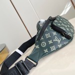 Louis Vuitton Rush Monogram Shadow Leather Waist Bag with Adjustable Strap