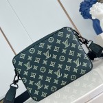 Louis Vuitton Trio Messenger Bag with Monogram Shadow Embossed Calf Leather