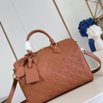 Louis Vuitton Speedy Soft 30 Handbag with Monogram Empreinte Leather and Suede Lining