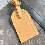 Louis Vuitton Keepall Bandoulière 50 Travel Bag with camouflage Monogram Surplus and distressed metal hardware