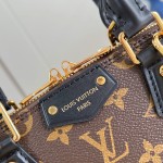 Louis Vuitton Trunk Alma Mini Handbag with Monogram Canvas and cowhide leather trims