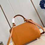 Louis Vuitton Cluny Mini Handbag in Epi Leather with Resin LV Logo