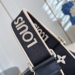 Louis Vuitton Alma BB Handbag in Epi leather with signature embroidery and jacquard shoulder strap