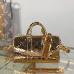 Louis Vuitton KEEPALL BANDOULIÈRE 25 M26903 Silver Gold Replica Handbag