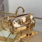 Louis Vuitton KEEPALL BANDOULIÈRE 25 M26903 Silver Gold Replica Handbag