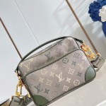 Louis Vuitton Nil Crossbody Bag with Monogram Heritage canvas and leather handle
