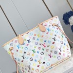 Louis Vuitton Neverfull MM x Takashi Murakami Edition with vibrant hues and cowhide leather accents