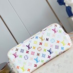 Louis Vuitton Neverfull MM x Takashi Murakami Edition with vibrant hues and cowhide leather accents