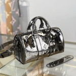 Louis Vuitton KEEPALL BANDOULIÈRE 25 M26903 Silver Gold Replica Handbag
