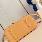 Louis Vuitton Alma BB Handbag with Damier Ebene Canvas and Toron Leather Handles