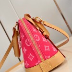 Louis Vuitton Alma BB Handbag with Damier Ebene canvas and leather key pouch