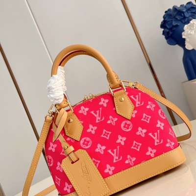 Louis Vuitton - Alma BB Handbag Damier Ebene Canvas with Toron Leather Handles