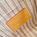 Louis Vuitton Alma BB Handbag with Damier Ebene canvas and leather key pouch