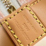 Louis Vuitton Alma BB Handbag with Damier Ebene canvas and leather key pouch