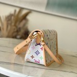 Louis Vuitton Diane Mini with Leather Trim, Studs, and Detachable Strap