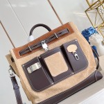 Louis Vuitton Steamer 40 M26019 Workwear Collection Suede Leather Replica Handbag