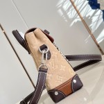 Louis Vuitton Nano Steamer Workwear suede leather bag M26128