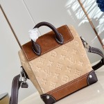 Louis Vuitton Nano Steamer Workwear suede leather bag M26128