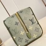 Louis Vuitton Locker Dopp Kit M83112 Monogram Canvas Army Green Toiletry Bag
