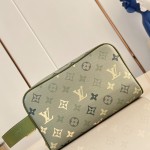 Louis Vuitton Locker Dopp Kit M83112 Monogram Canvas Army Green Toiletry Bag