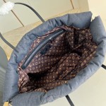 Louis Vuitton M26364 Neverfull Inside Out MM Black Jeans Puffygram nylon tote
