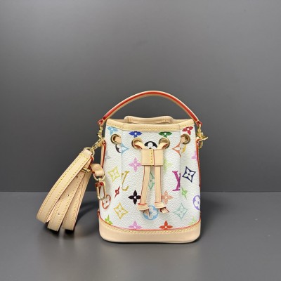Louis Vuitton - Nano Noé M27493 Dynamic Chip Edition White Takashi Murakami