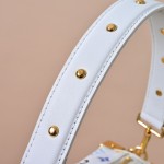 Louis Vuitton Side Trunk Medium Handbag M14046 White Takashi Murakami
