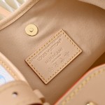 Louis Vuitton CarryAll M13661 White Multicolor Handbag – Monogram Canvas with Leather Trim