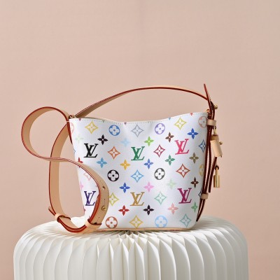Louis Vuitton - Takashi Murakami All In BB Monogram Canvas Handbag M13089 White Multi