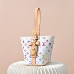 Louis Vuitton x Takashi Murakami All In BB M13089 White Multi Handbag
