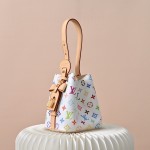 Louis Vuitton x Takashi Murakami All In BB M13089 White Multi Handbag