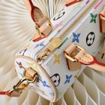 Louis Vuitton Nano Speedy M13391 White Multicolor Handbag – Mini Monogram Canvas
