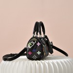 Louis Vuitton Nano Speedy M13406 Black Multicolor Handbag – Mini Monogram Canvas