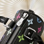 Louis Vuitton Nano Speedy M13406 Black Multicolor Handbag – Mini Monogram Canvas