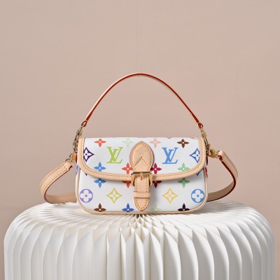 Louis Vuitton - Nano Diane Monogram Empreinte White Multicolor Baguette Bag M14194