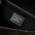 Louis Vuitton Trunkie Monogram Canvas Trunk Handbag M14526 with metal studs S-lock closure and chain strap