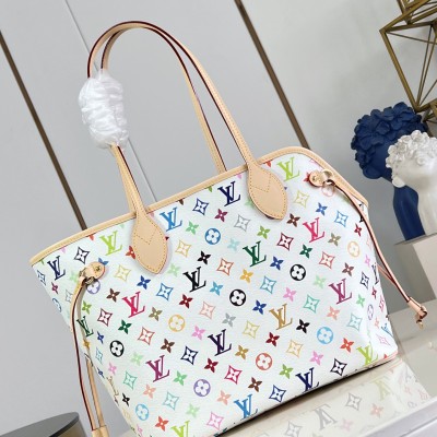 Louis Vuitton - M27839 Neverwoof Medium Pet Carrier Monogram Multicolore White