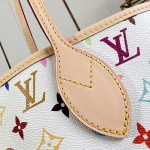 Louis Vuitton M27839 Neverwoof Medium Pet Carrier in White Monogram Multicolore Canvas