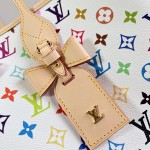Louis Vuitton M27839 Neverwoof Medium Pet Carrier in White Monogram Multicolore Canvas