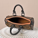 Louis Vuitton Nano Keepall Cartoon Embroidered Handbag M80201 featuring embroidered scarecrow and monster characters