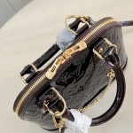 Louis Vuitton Alma BB Coffee Epi Leather Handbag 23.5x17.5x11.5 cm