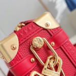 Louis Vuitton Side Trunk Medium Bag M27449 Light Green / M28333 Red