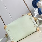 Louis Vuitton Side Trunk Medium Bag M27449 Light Green / M28333 Red