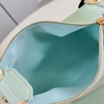 Louis Vuitton Side Trunk Medium Bag M27449 Light Green / M28333 Red