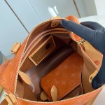 Louis Vuitton Speedy P9 Bandoulière 30 M13904 Embroidered Monogram Orange Leather Bag